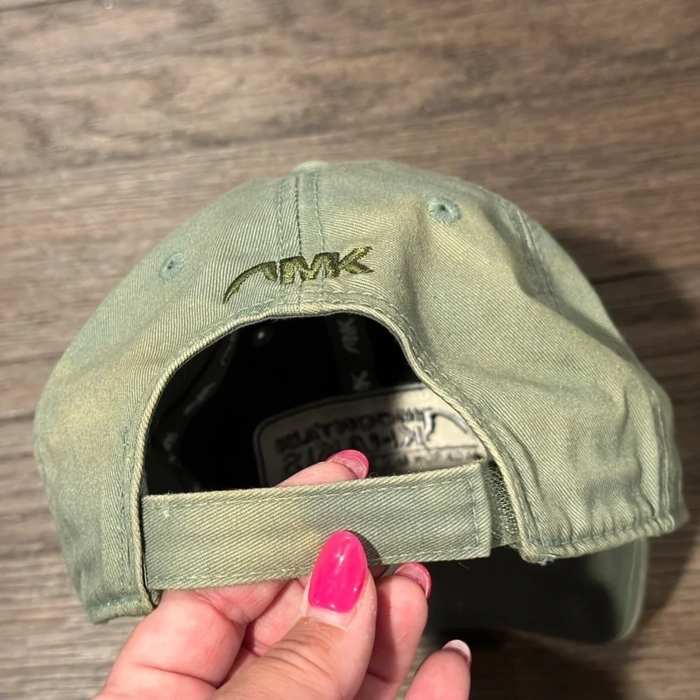 Mountain Kahkis Jackson Hole Wyoming green adjustable cotton‎ hat cap